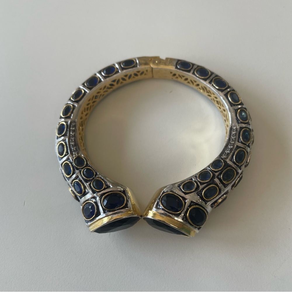 Sapphire Gold Bangle